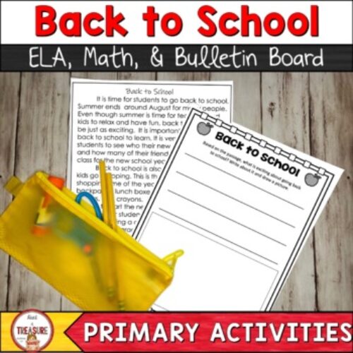 Back to School Activities Pack K-2's featured image
