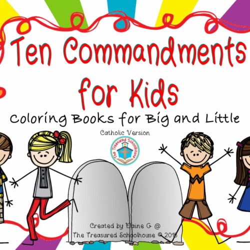 Ten Commandments for Kids Coloring Booklets - Catholic's featured image
