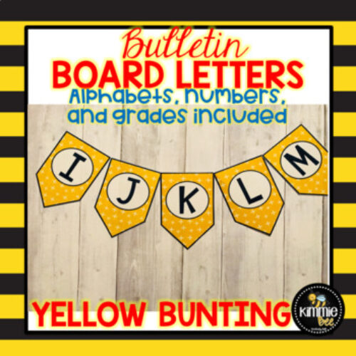 Yellow Bulletin Board Bunting Letters's featured image