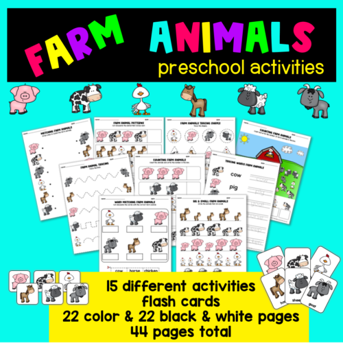 Farm Animals Preschool Worksheets's featured image