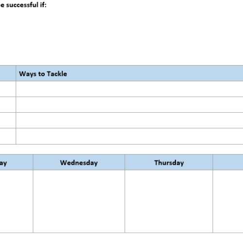 Weekly Priority Planner's featured image