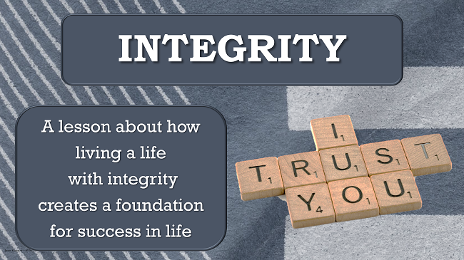 6 Pillars INTEGRITY TRUSTWORTHINESS No Prep SEL Lesson 4 Vid Character Education