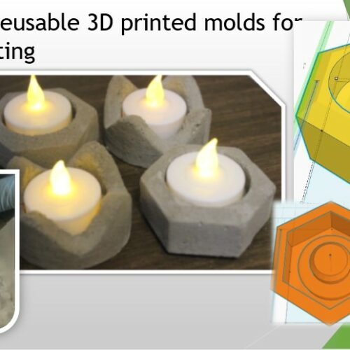 TinkerCAD 3D Printed Molds for Cement Casting's featured image