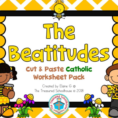 The Beatitudes Cut & Paste Worksheet Pack - Catholic's featured image