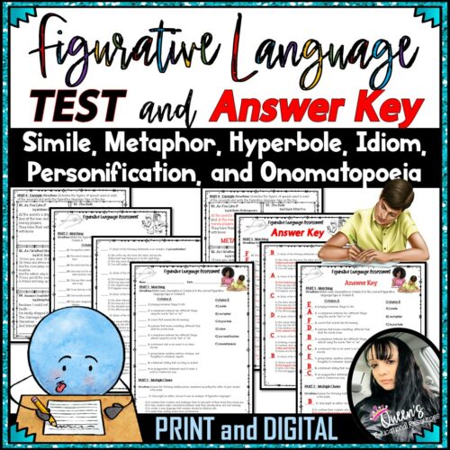 Figurative Language Assessment (Print and Digital)'s featured image