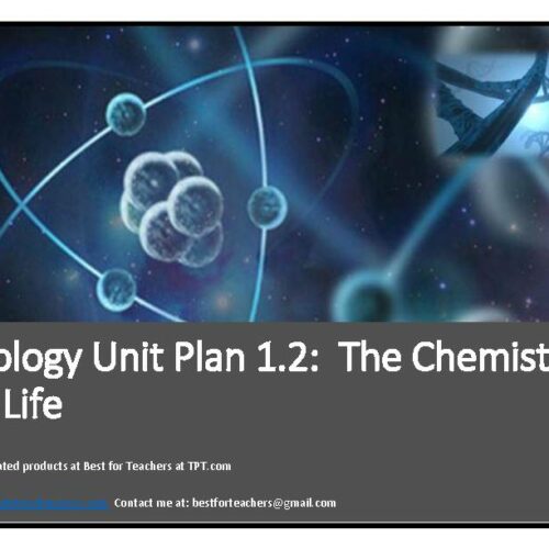 SIOP & Differentiated Biology Unit Plan 1.2: The Chemistry of Life's featured image