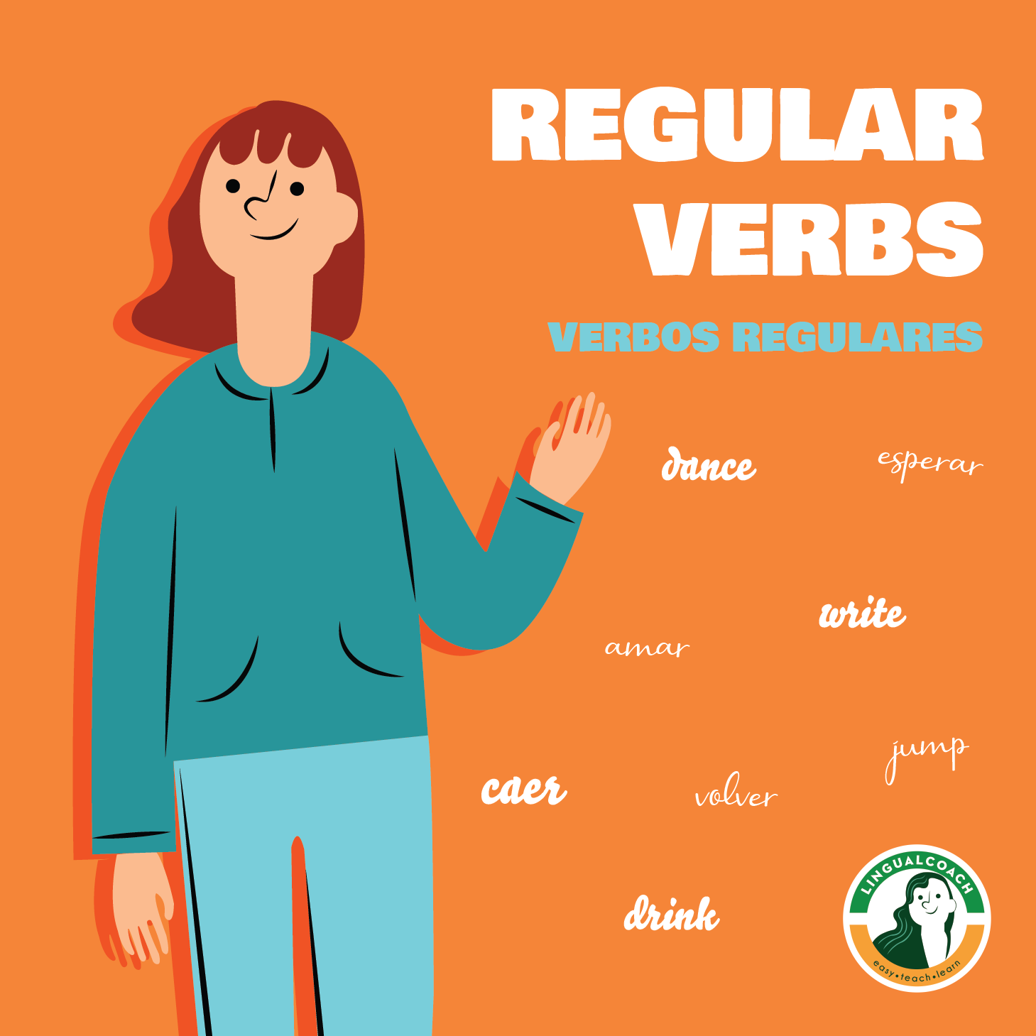 Spanish Regulars Verbs (Verbos Regulares) - Practices and quizzes.