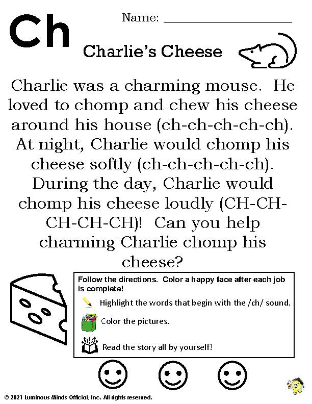Charlie’s Cheese | Digraph Reading Practice with: "ch"'s featured image