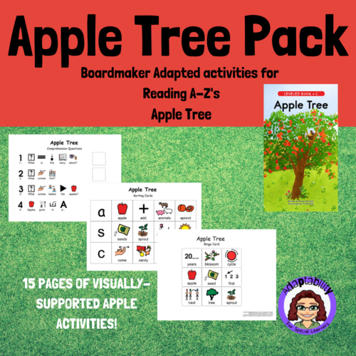 Apple Tree Pack: Boardmaker adapted activities for special needs students's featured image