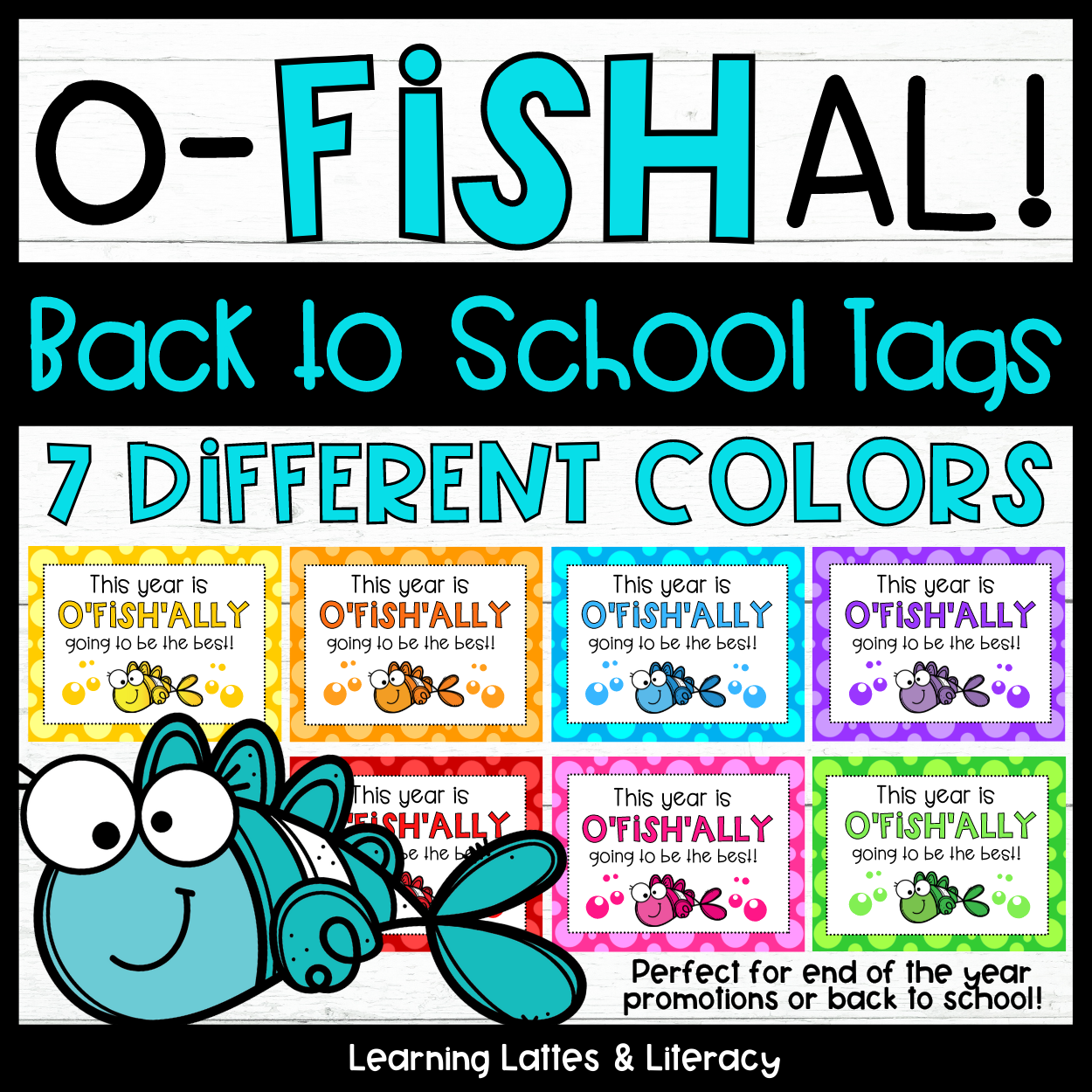 Goldfish Back to School Gift Tags Ofishal Student Treat Tags Open House Night Meet the Teacher Night
