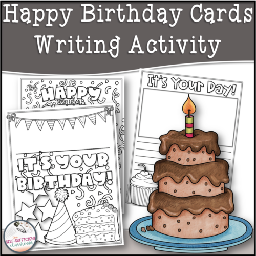 Happy Birthday Cards Writing Activities for Students's featured image