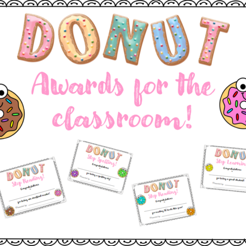 Editable Donut Classroom Awards's featured image
