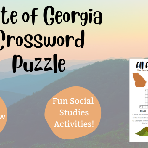 All About Georgia Crossword Puzzle Classful