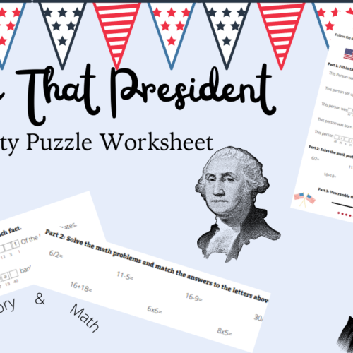 Name That President Activity Worksheet's featured image