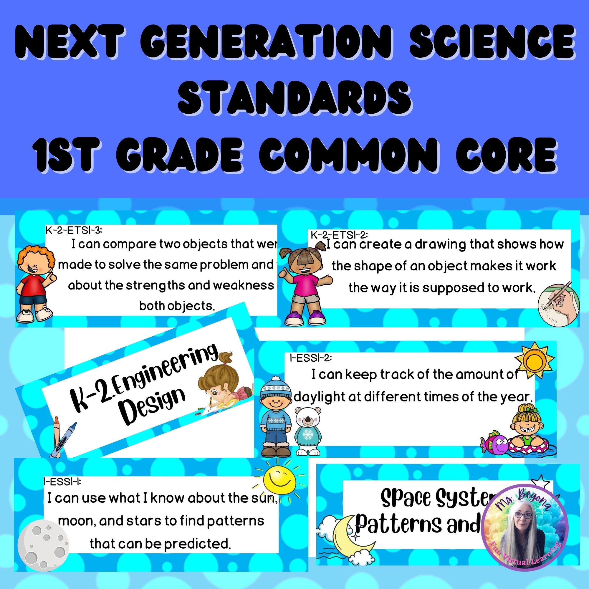 Next Generation Science Standards I Can Statements 1st. Grade