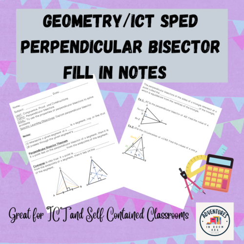 Perpendicular Bisector Fill In Notes's featured image