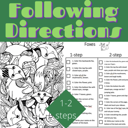 Following Directions -- Coloring pages -- Cute collages's featured image