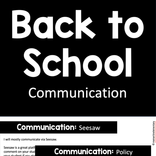 Back to School: Communication Information's featured image