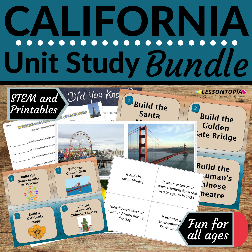 California | Unit Studies | Bundle