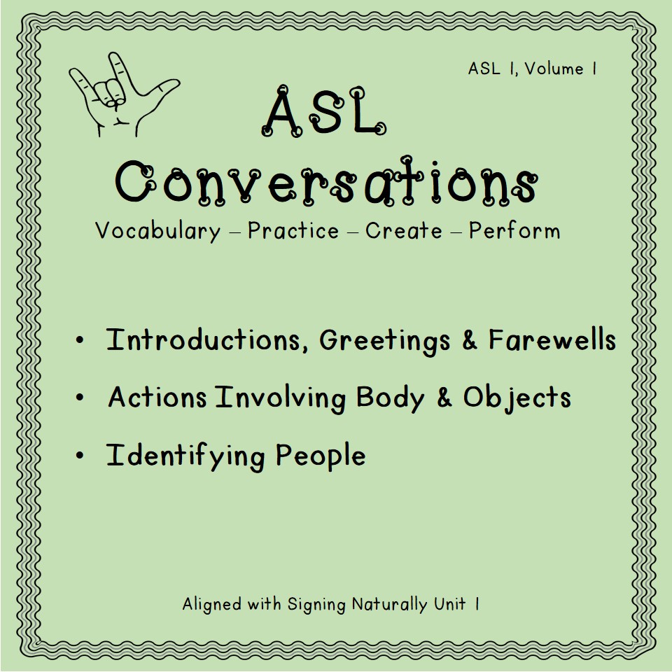 ASL Conversations: Introducing Oneself (ASL 1, Volume 1)