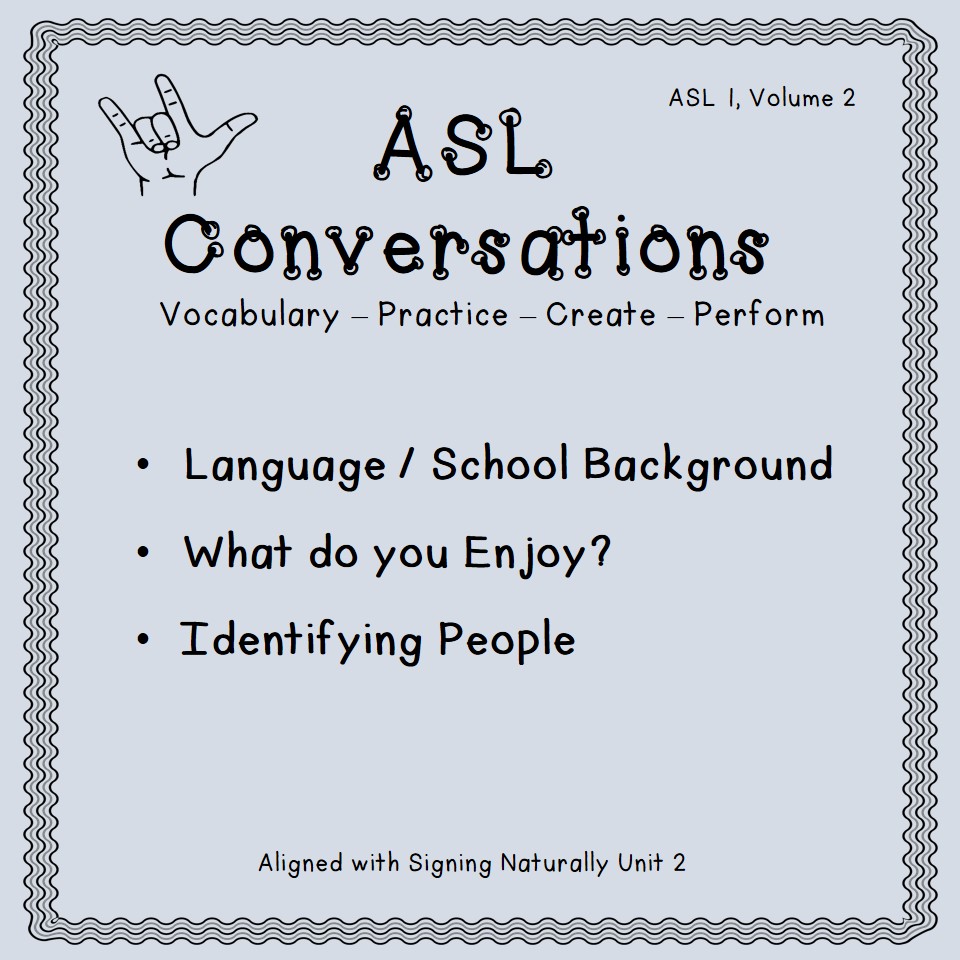 ASL Conversations: Exchanging Personal Information (ASL 1, Volume 2)