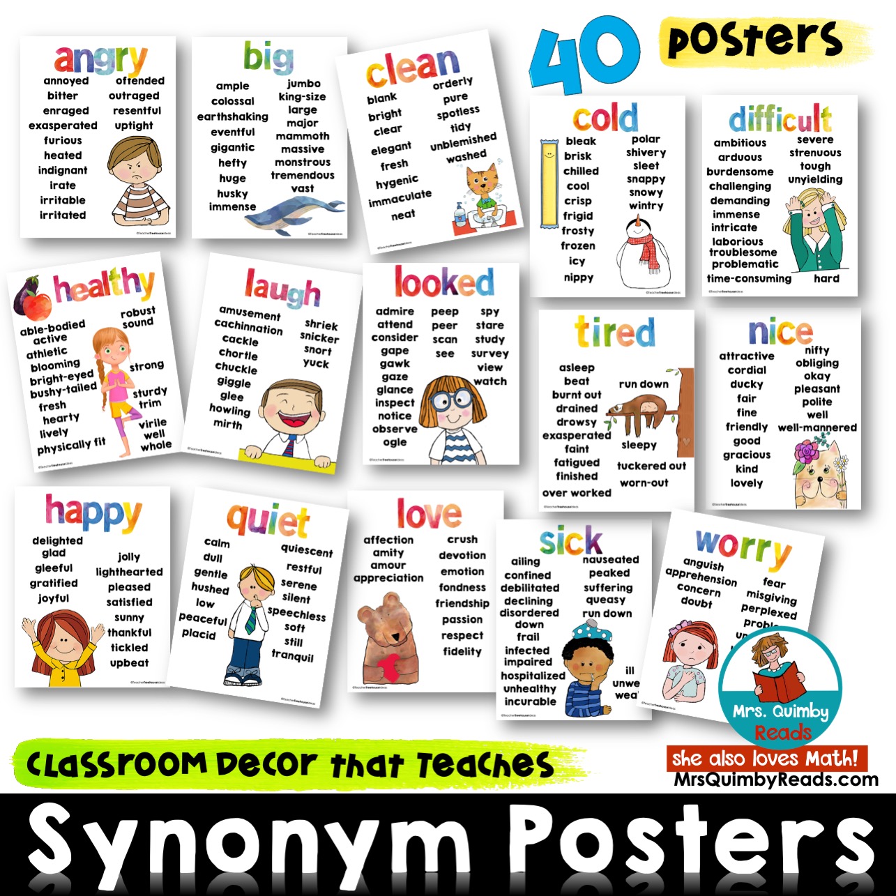 Synonym and Antonym Posters