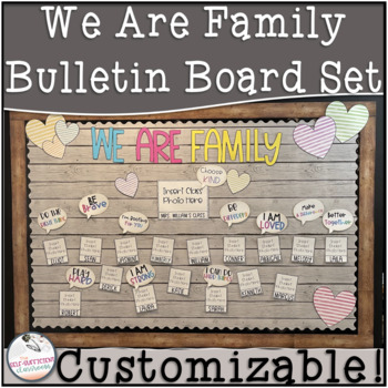 We Are Family Classroom Bulletin Board Decor
