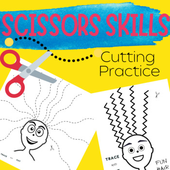 Cutting with scissors TRACING ACTIVITIES fine motor skills Trace & Cut Practice