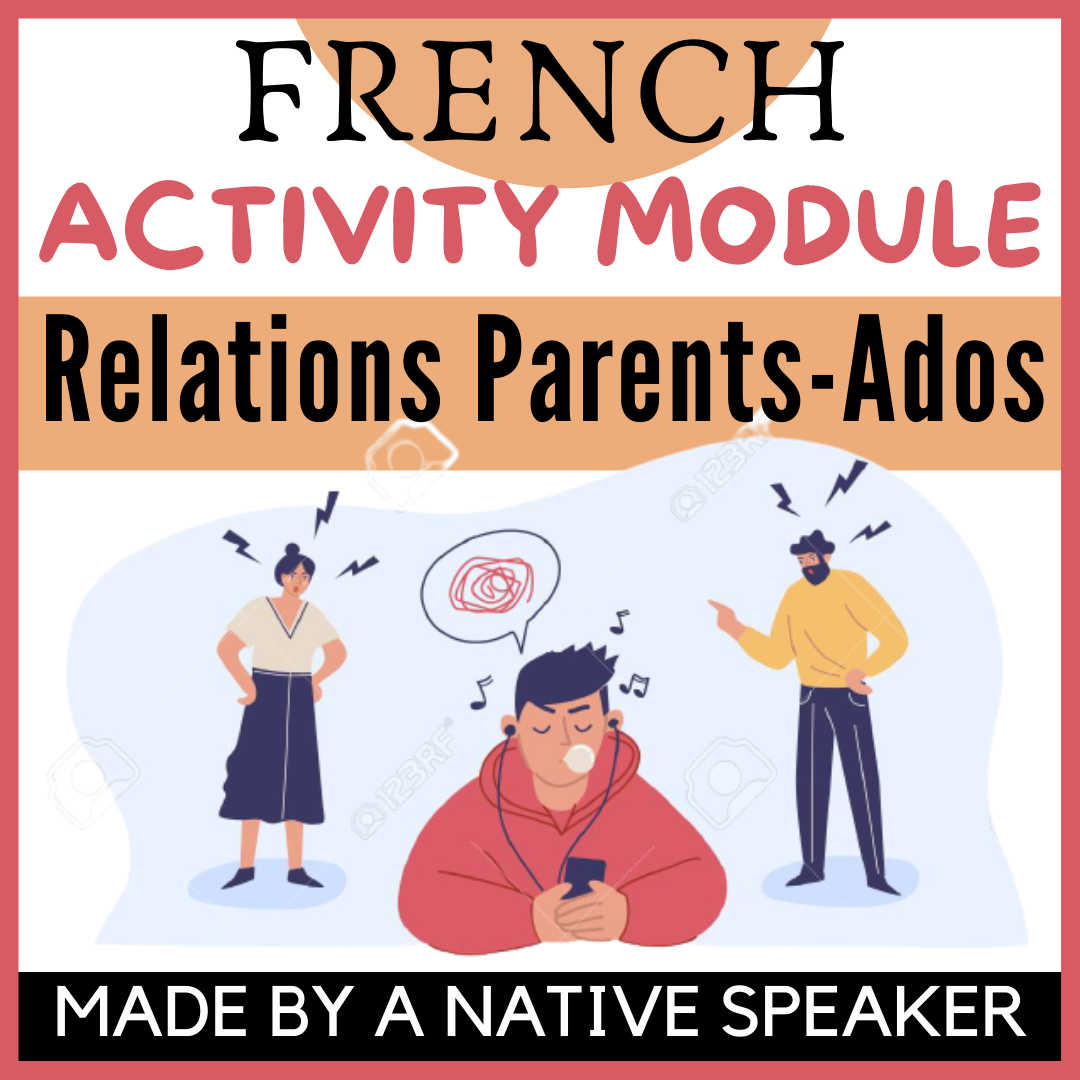 FREE French Listening Writing & Speaking Activities | Family & Community | AP