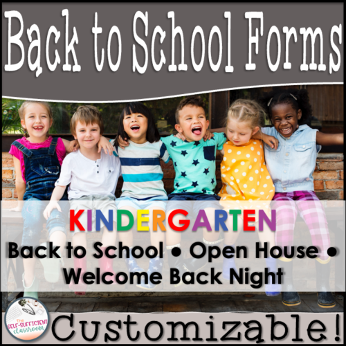 Back to School Kindergarten Parent Information Packet's featured image