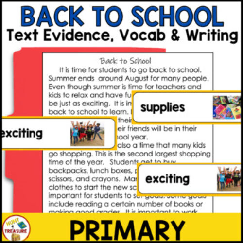 Back to School Reading Passage And Activities's featured image
