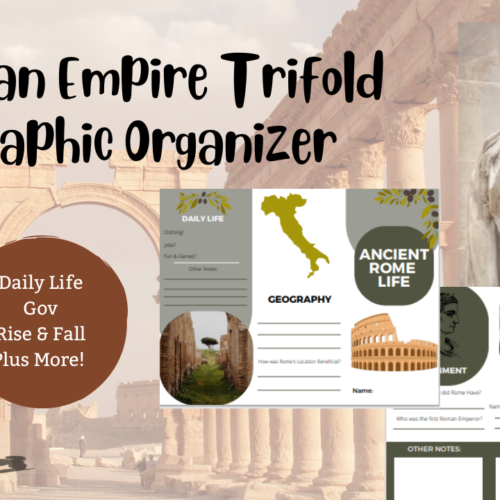 Ancient Rome Trifold Graphic Organizer's featured image