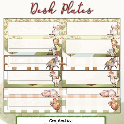 Farm Theme Name Plate Desk Tags's featured image