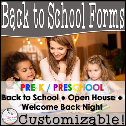 Preschool & Pre-K Back to School Forms's featured image
