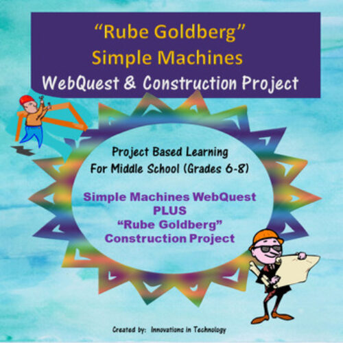 Rube Goldberg Simple Machines WebQuest & Construction Project's featured image