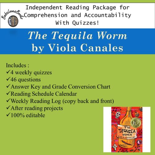 The Tequila Worm Independent Reading Package with Quizzes!'s featured image