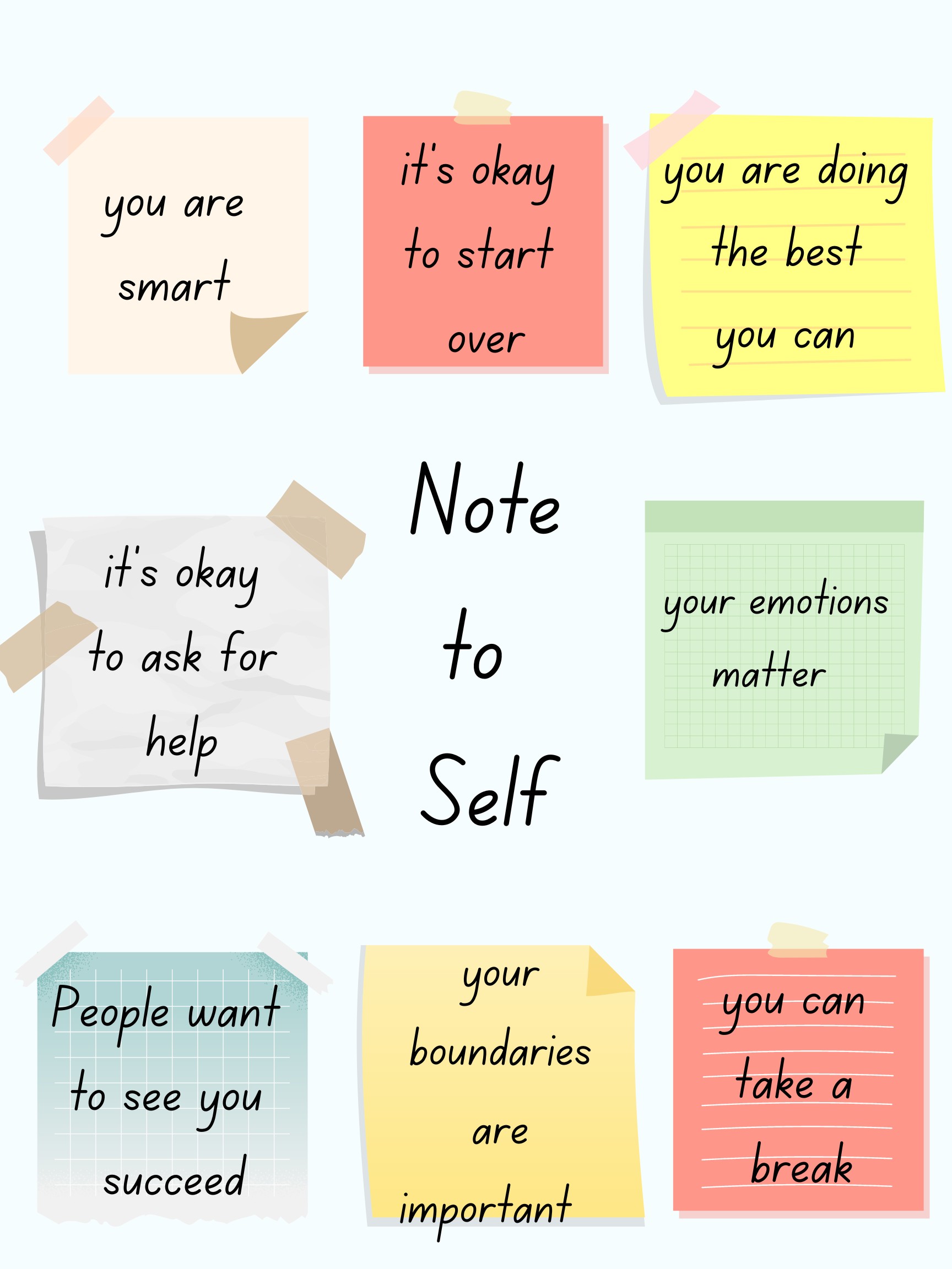 Note to self Poster Classful