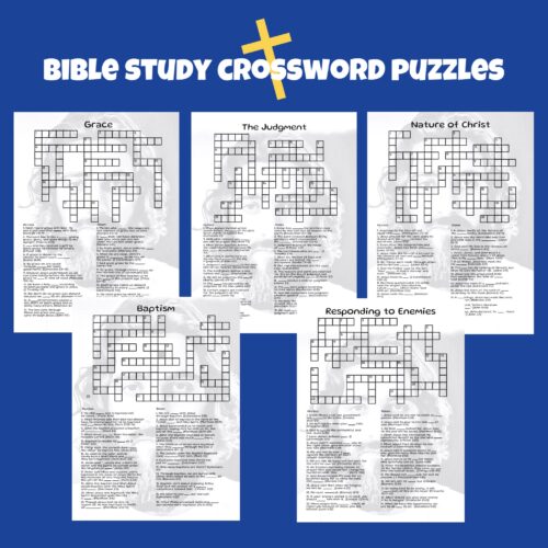 5 Bible Study Crossword Puzzles (set 2)'s featured image