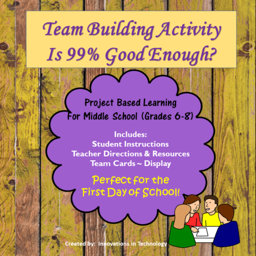 First Day of School - Is 99% Good Enough-Team Building Activity (Back to School)'s featured image