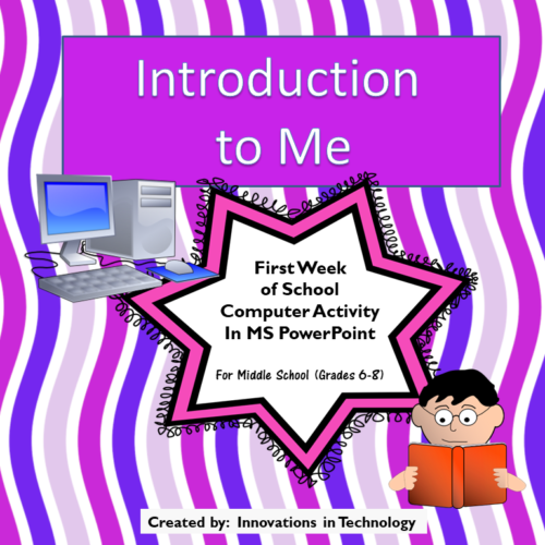 Introduction to Me - First Week of School PowerPoint Project's featured image
