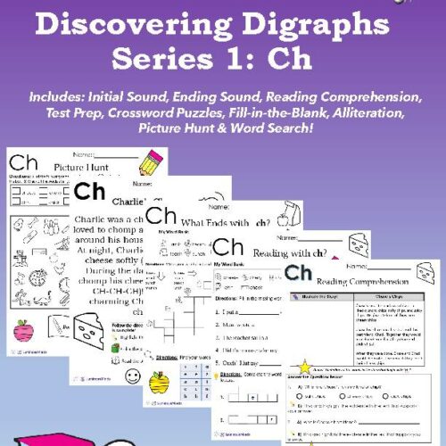 Digraph Worksheet Bundle Pack | Digraph: Ch's featured image