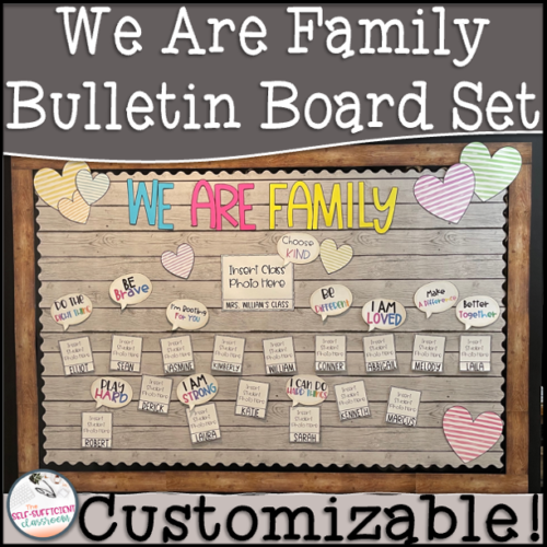 We Are Family Classroom Bulletin Board Decor's featured image