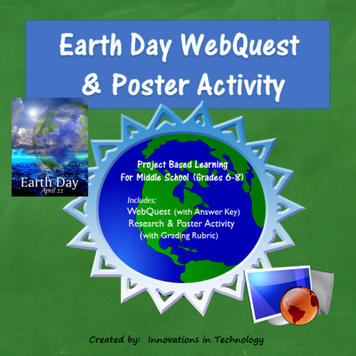 Fun Facts about Earth Day WebQuest & Poster Activity's featured image