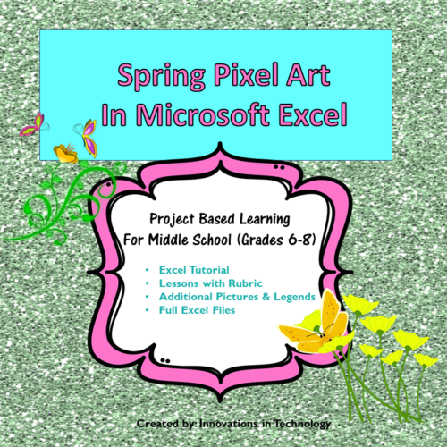 Spring Pixel Art in Microsoft Excel or Google Sheets's featured image