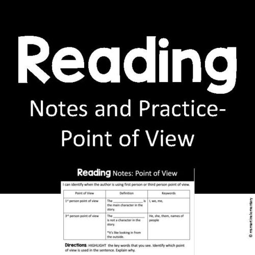 Reading Notes and Practice-Point of View *with answer key*'s featured image