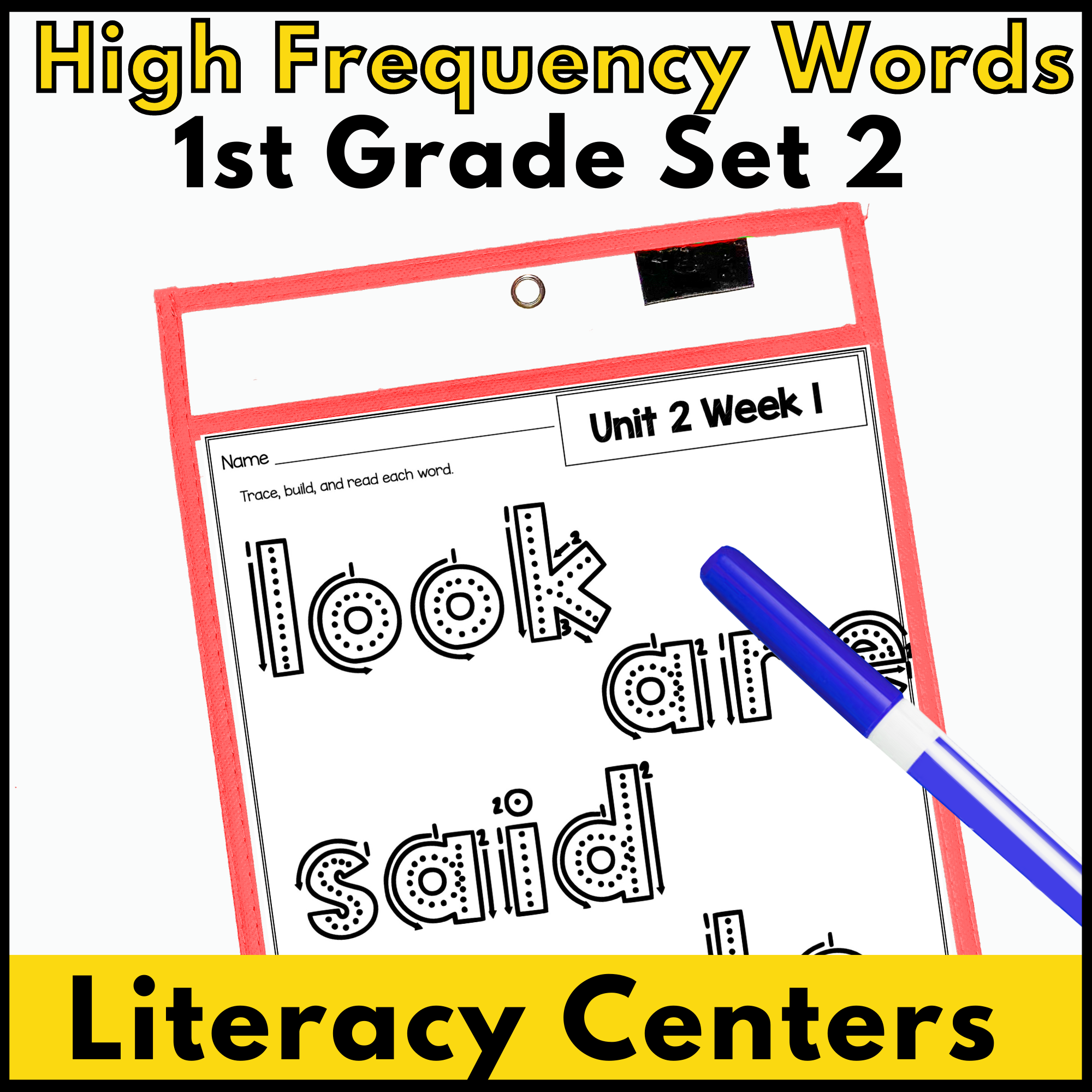 Benchmark Advance High Frequency Word Activities | 1st Grade Unit 2 ...