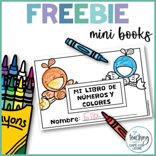 Free Mini libro de números y colores - Numbers and Colors Mini Book in Spanish's featured image