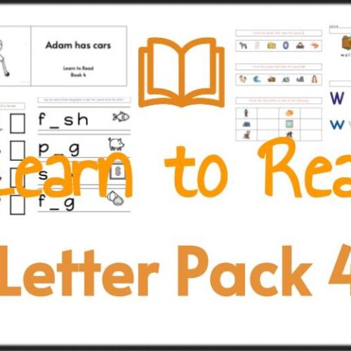 Learn to Read - Letter Pack 4's featured image