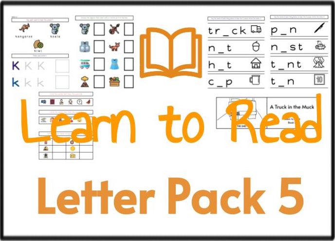 Learn to Read - Letter Pack 5