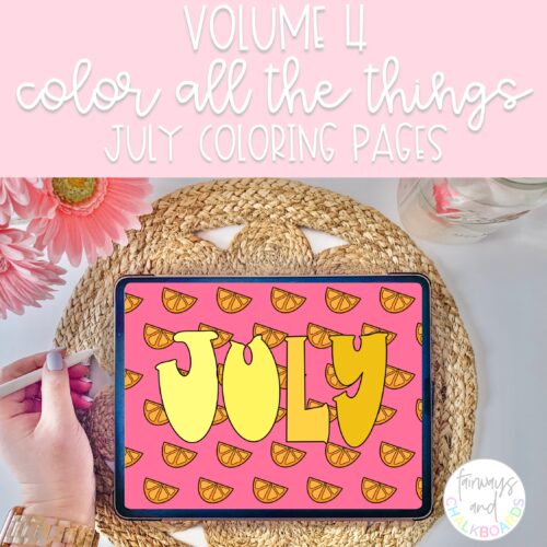 Color ALL The Things: July | Digital and Printable Coloring Pages's featured image